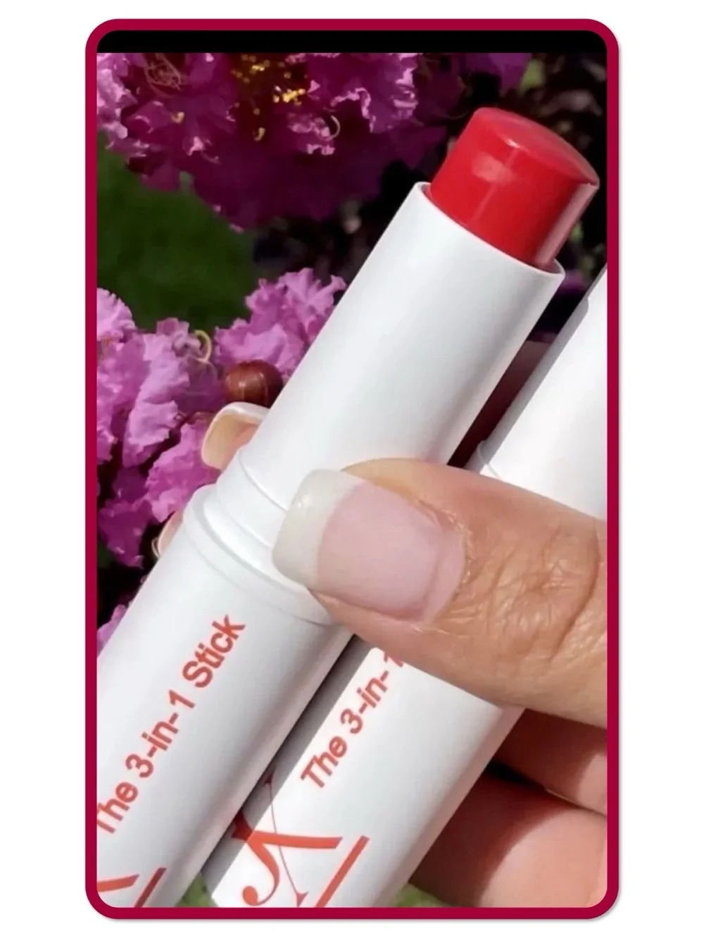 Just Ximena 3-in-1 $35 Que Cute Lip & Cheek Stick